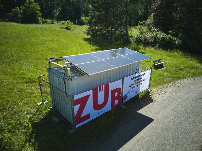 Pilot project with 100 percent renewable energy