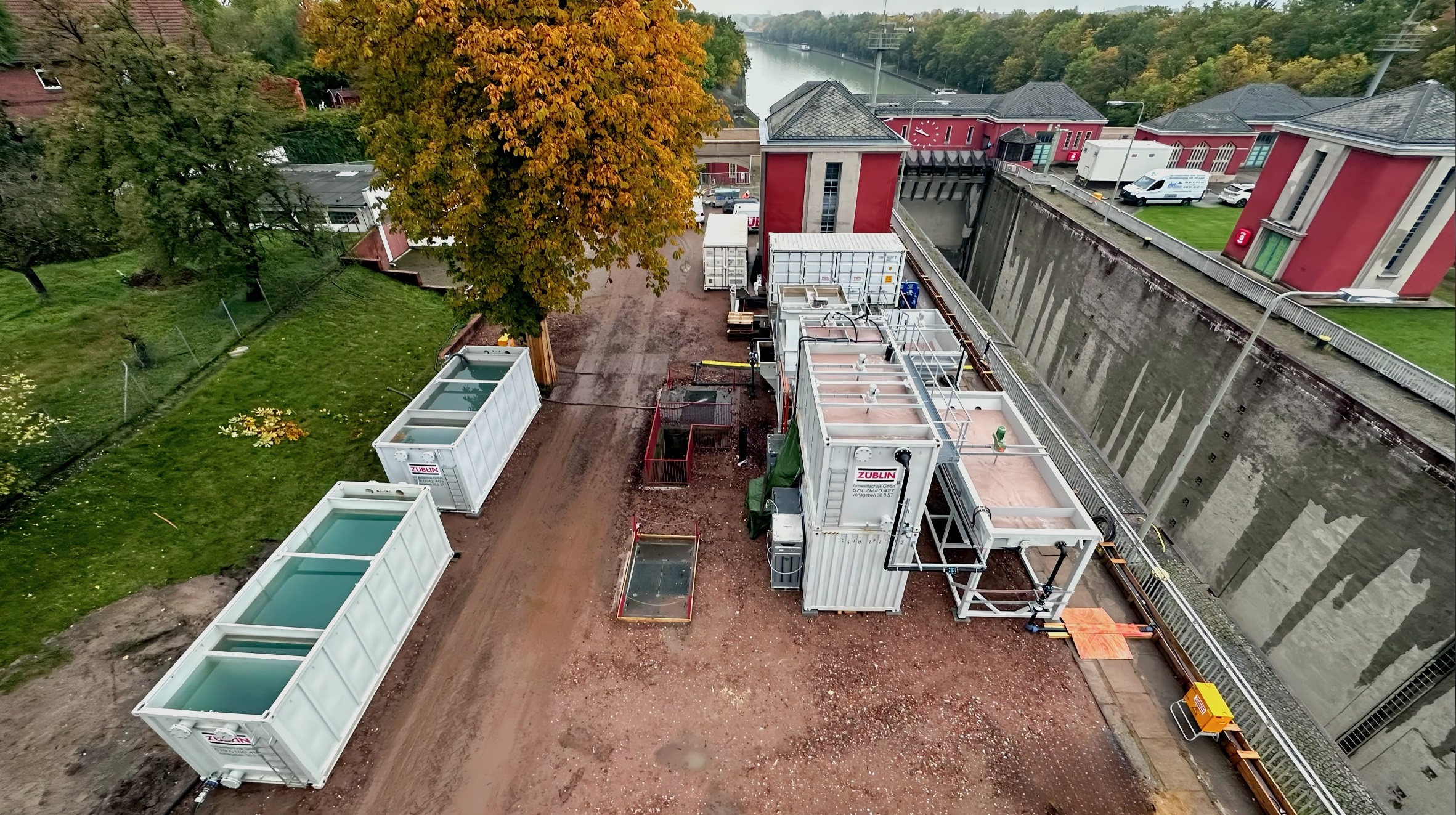 Construction water treatment at the Anderten lock, Hannover