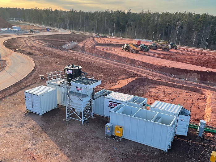 Construction water treatment US military hospital, Weilerbach