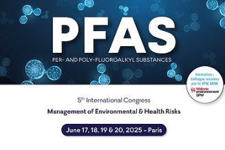Foto des Flyers des PFAS Kongresses in Paris