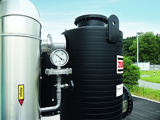Image of a Carbon Ex S activated carbon filter for sewage gas