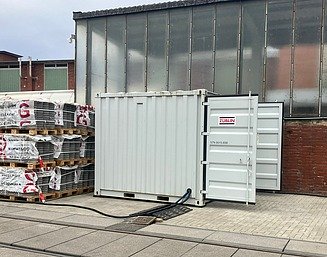 Mobile Versuchsanlage mit Aktivkohle und Ionenaustauscherharz