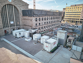 Bild der Bauwasserreinigungsanlage am Bonatzbau