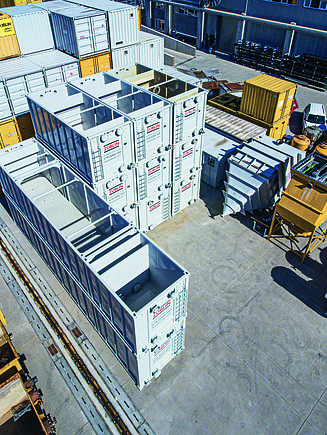 A large pool of system components is directly available.