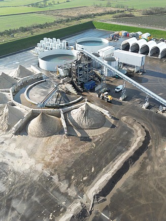 Foto einer Bodenwaschanlage für PFAS-Böden