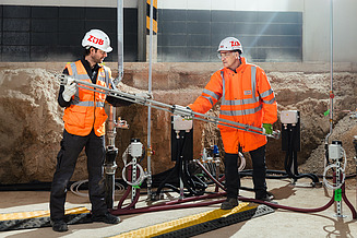 These fixed heat sources can heat the ground to temperatures of up to 450°C.