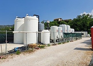 Grundwasseraufbereitungsanlage zur Entfernung von gelöstem Eisen und Arsen.