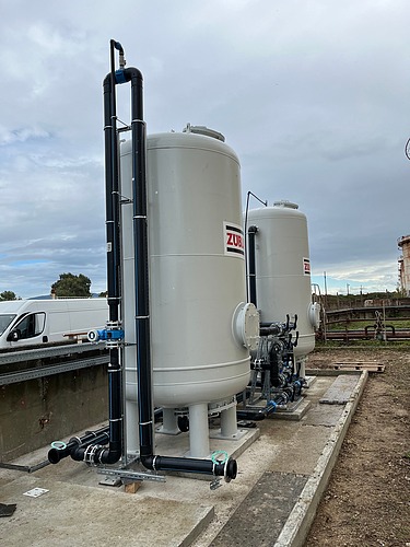 Filters of the treatment train.