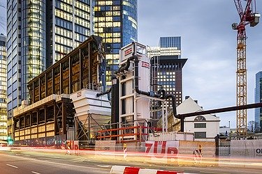 Example of a construction water purification system