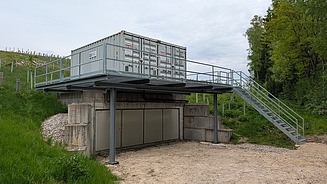 Mehrstufige Reinigung des Sickerwassers zur Entfernung der PFAS.