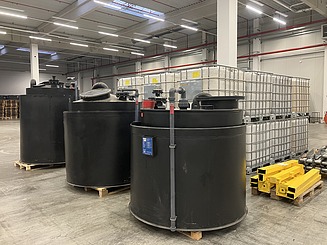 Löschmitteltanks.