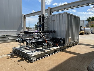 Picture of the production of a pumping station in Markgröningen