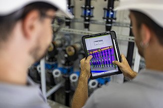 Foto des Messestandes