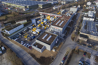 Aerial view of our headquarters in Markgröningen near Stuttgart