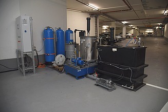 Hydraulische Vorentfrachtung und Bodenluftabsaugung im Vorfeld der ISCO-Sanierung.