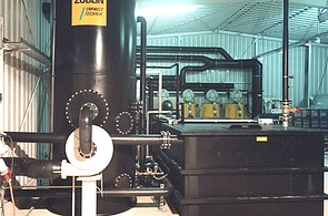 mobile thermal floor cleaning system