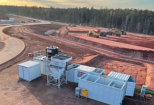 Bild der Bauwasserreinigungsanlage auf dem Gelände des US-Militärhospitals Weilerbach