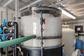 Foto der Schaumfraktionierungsanlage