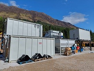 Image of the tunnel water purification plant in the Scottish Highlands