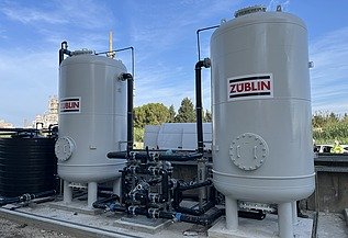 Groundwater treatment plant to remove dissolved arsenic.