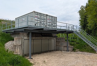 Mehrstufige Reinigung des Sickerwassers zur Entfernung der PFAS.