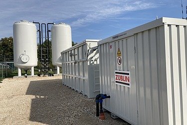 Compact system for cleaning water contaminated with PFAS